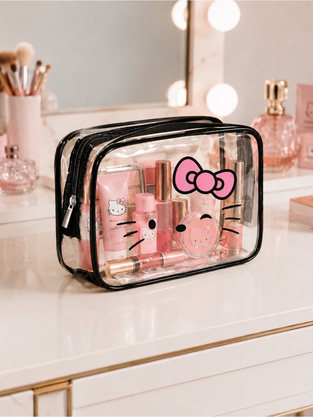 💗Sanrio Hello Kitty Clear Cosmetic Bag💗